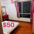 9成新家私出售,买一送一 双人床单人床书桌洗衣机92334978 图片 5