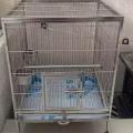 崭新 白钢鸟笼 图片 1