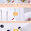 厨房夹缝收纳架置物架冰箱.卫生间.缝隙靠墙.桌面.浴室沥水收纳架超窄可移动 图片 9