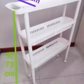 厨房夹缝收纳架置物架冰箱.卫生间.缝隙靠墙.桌面.浴室沥水收纳架超窄可移动 图片 5