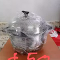 两个白钢汤桶和一个大的蒸笼三层的 图片 2