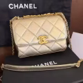 chanel金色侧背包 图片 2