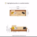 全新未使用皮沙发 可配送拆箱安装 图片 2