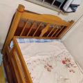 实木单人床 图片 1