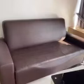 皮质双人沙发 图片 1