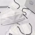 奶油白色一次性口罩 图片 1