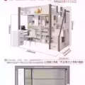 组合家具- 床、柜子、书桌和书架（少儿、中学生适用） 图片 4