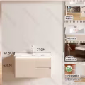 全新陶瓷洗脸盆柜 图片 1