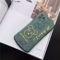 送手机膜！KAWS苹果创意小熊刺绣软皮手机壳 图片 5