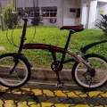  现优惠全新  折叠 变速自行车，自取140送货150 图片 1