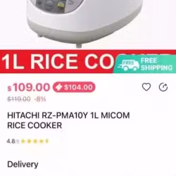 全新Hitachi日立电饭煲1L