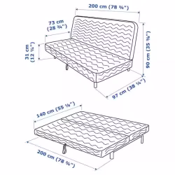 Ikea 宜家沙发床（全新）