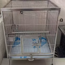 崭新 白钢鸟笼