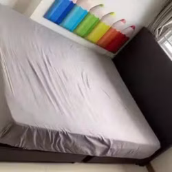 双人床及棕榈床垫