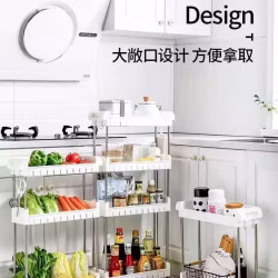 厨房夹缝收纳架置物架冰箱.卫生间.缝隙靠墙.桌面.浴室沥水收纳架超窄可移动