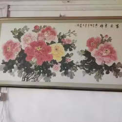 Z转让一副二手古董画，富贵吉祥