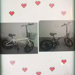 变速 折叠一体轮，20寸自行车