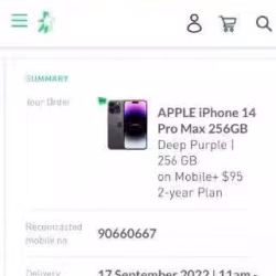 Iphone 14 pro max 256G 深紫色