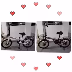 变速折叠自行车