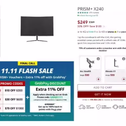 Prism+ X240B 1920x1080 显示器（Monitor）