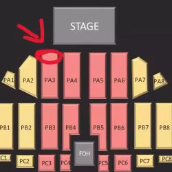 周杰伦新加坡演唱会18号，PA3 row3前排三张