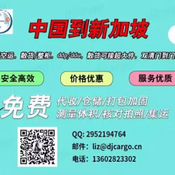 玩具灯具/汽车配件/装修材料广州运输到新加坡，海运新加坡双清派送到门
