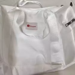全新Shopee纯白色健身包