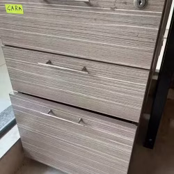 二手木色办公抽屉柜