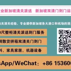 如何将家具海运到新加坡：必读指南