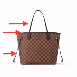 Lv Neverfull 购物袋换植鞣皮