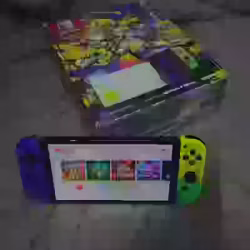 Switch oled +原装手柄+2游戏