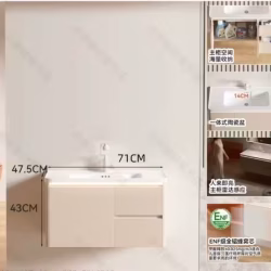 全新陶瓷洗脸盆柜