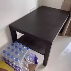 黑色长茶几