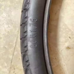20寸实芯自行车轮胎脚车轮胎型号20X1.75
