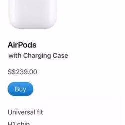 全新Apple Airpods 蓝牙耳机（1年warrantly)未开封