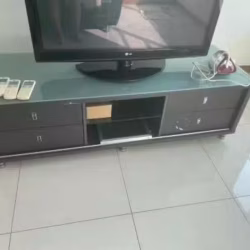 黑色电视柜