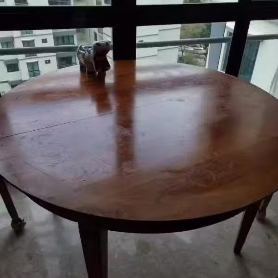 手工樱桃木圆桌 图片 3