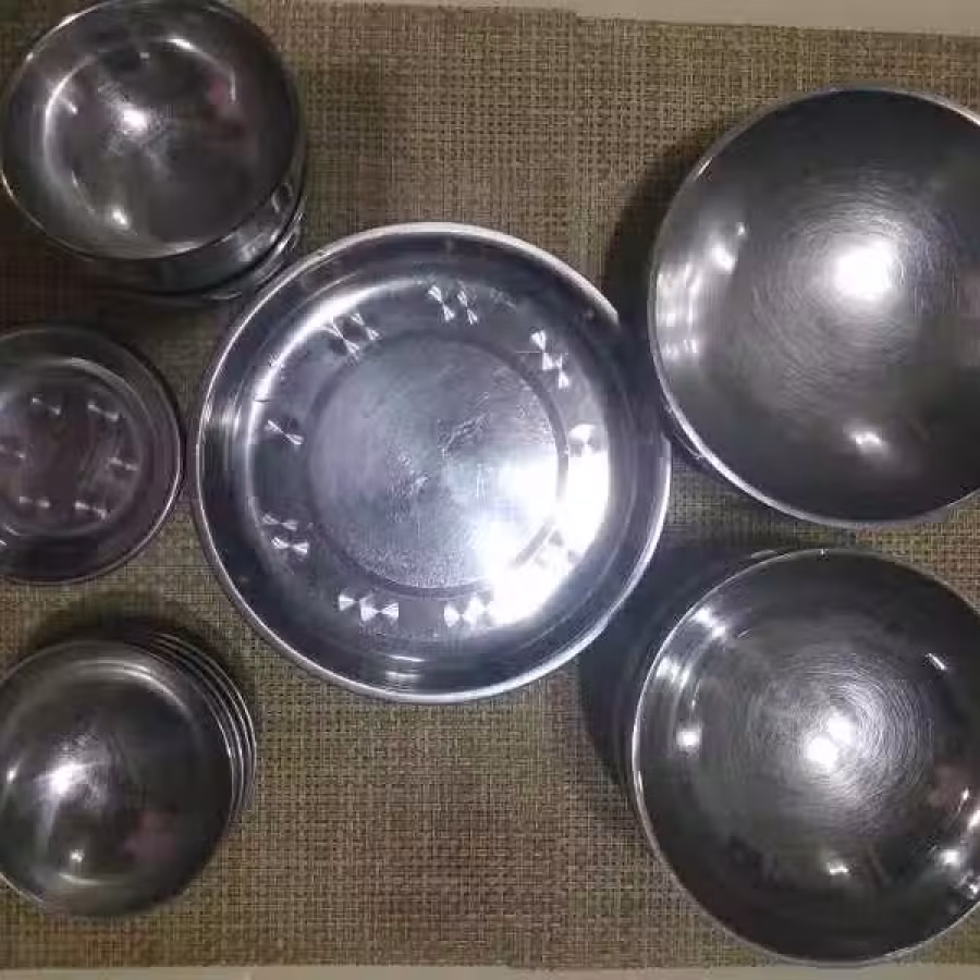 $1起。一套（18个）不锈钢餐具 图片 1