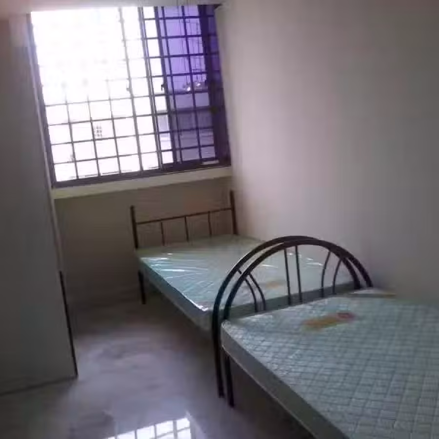 单人铁床，加床板、床褥 三套 图片 1