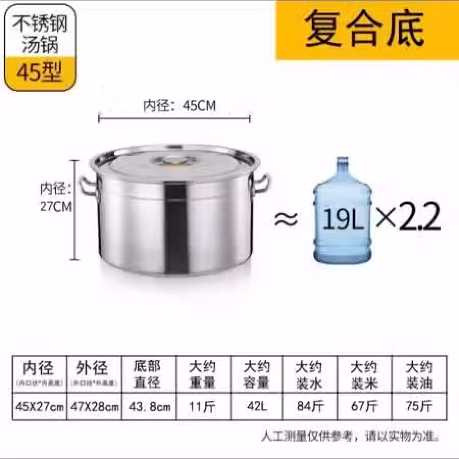 不锈钢汤锅 图片 1