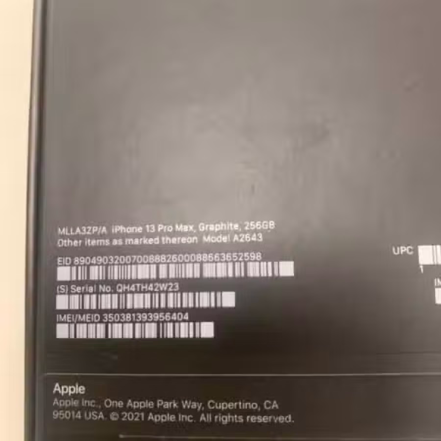 苹果13 por Max 256G $1960黑色 图片 1