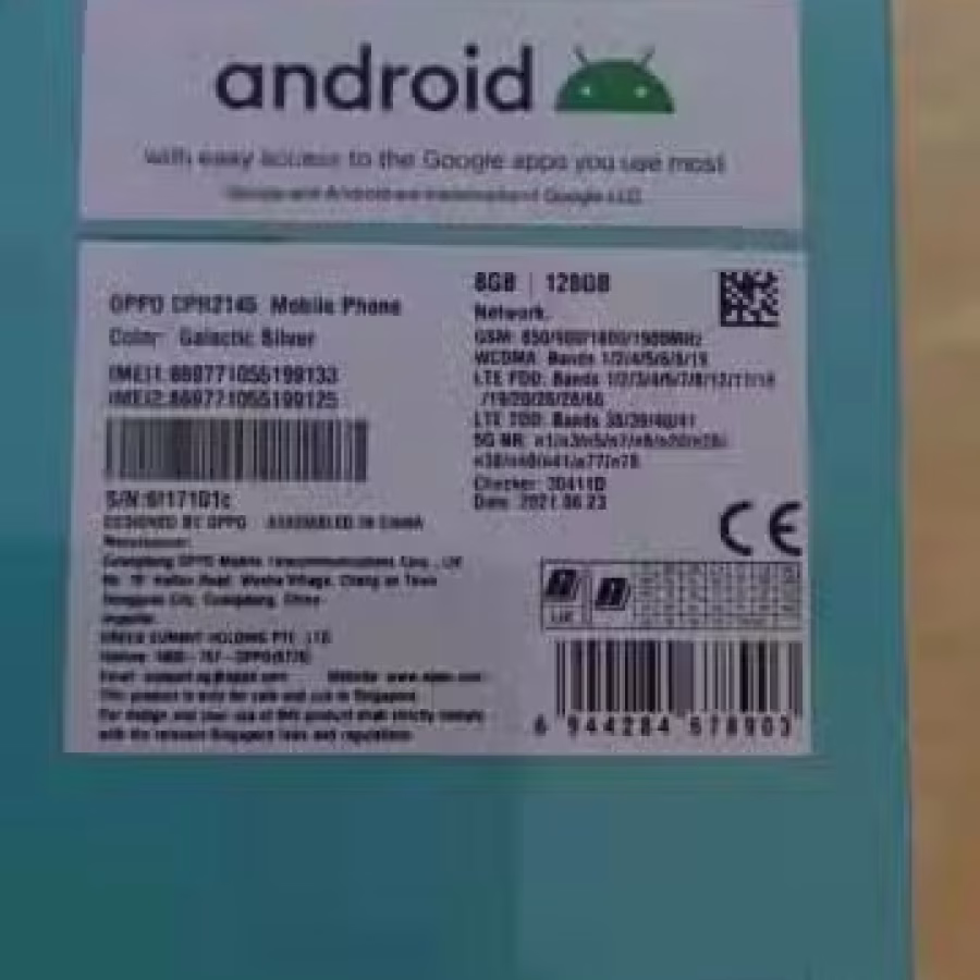 全新未开封oppo reno5 8GB+128gb出售（已卖） 图片 2