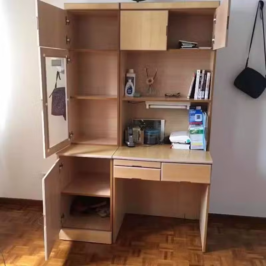 study/computer desk with cabinets/shelve 图片 3
