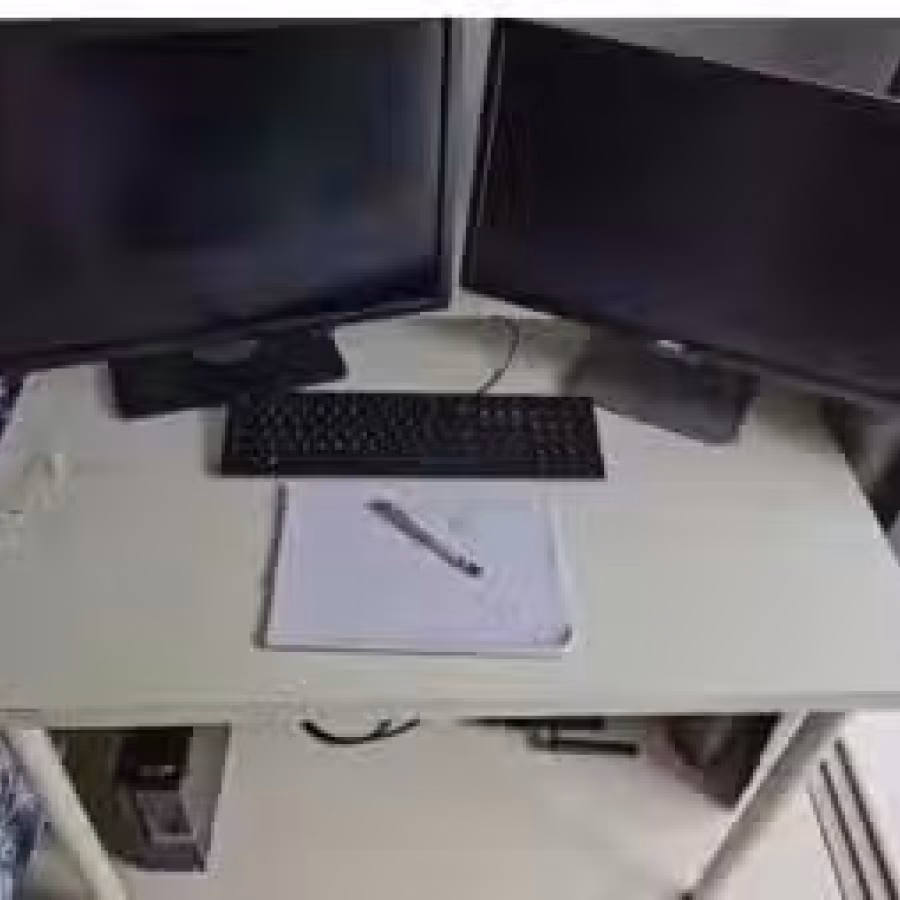 宜家白色工作桌 图片 1