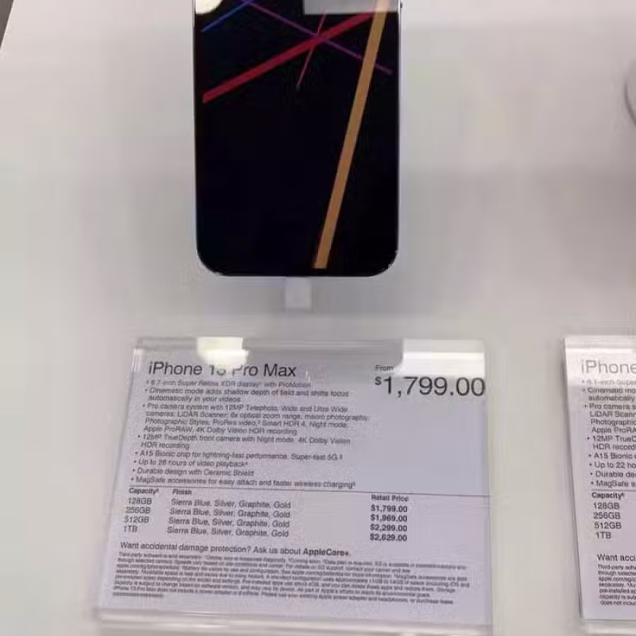 你签线我拿机13porMax，128 图片 1