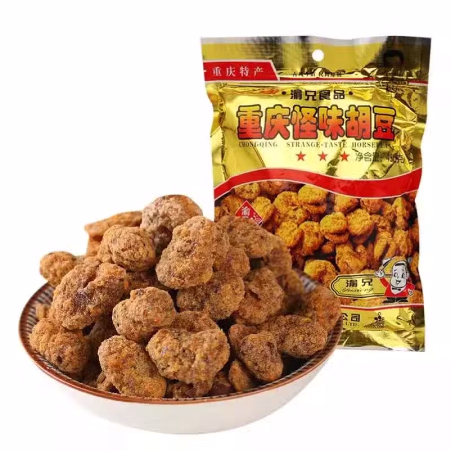 重庆怪味胡豆 地道重庆风味 酥脆好吃  口感丰富 麻辣甜咸酥 图片 2