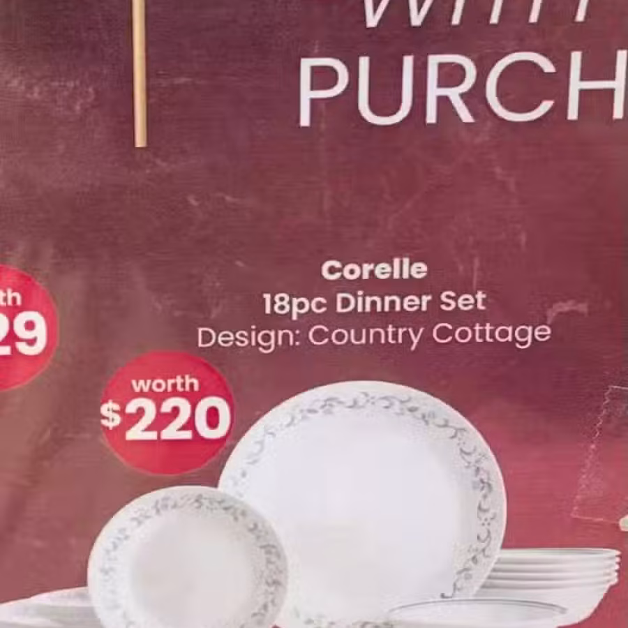 Corelle 18pc dinner set 图片 1