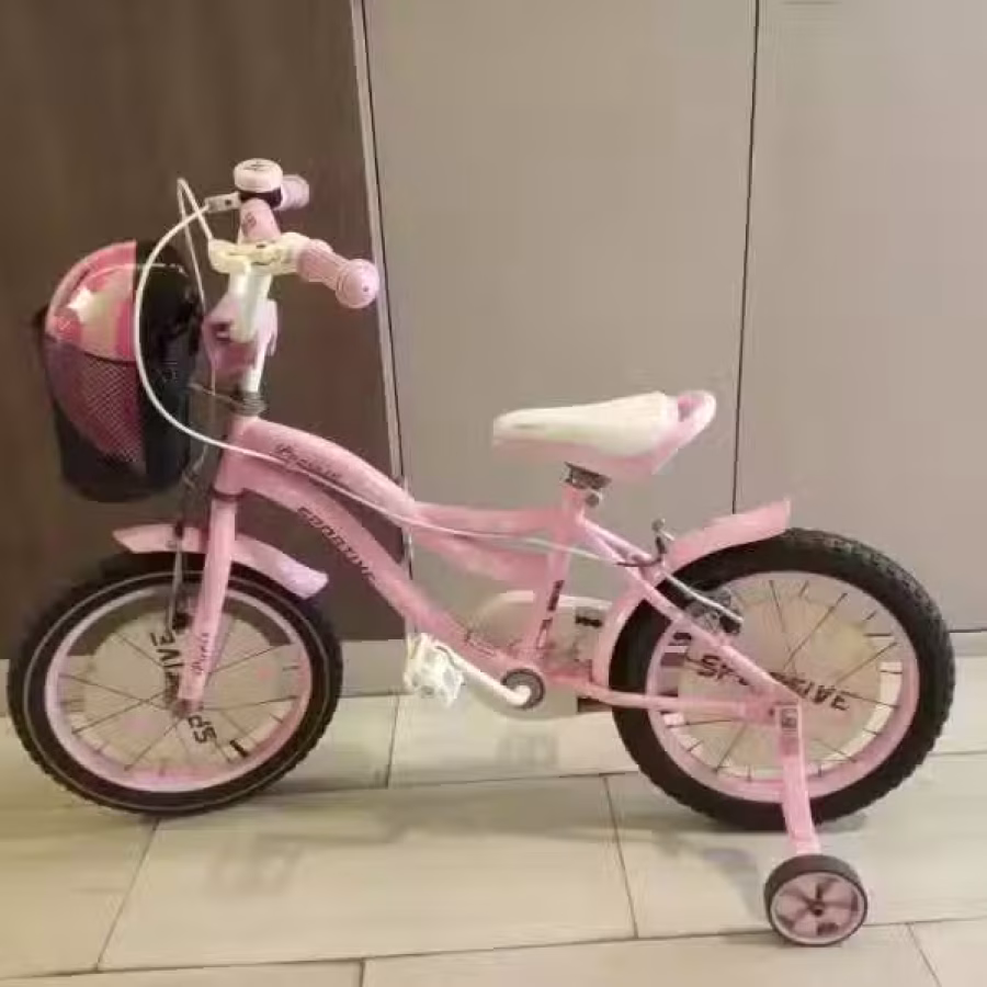 儿童自行车(粉色+送头盔) 图片 1