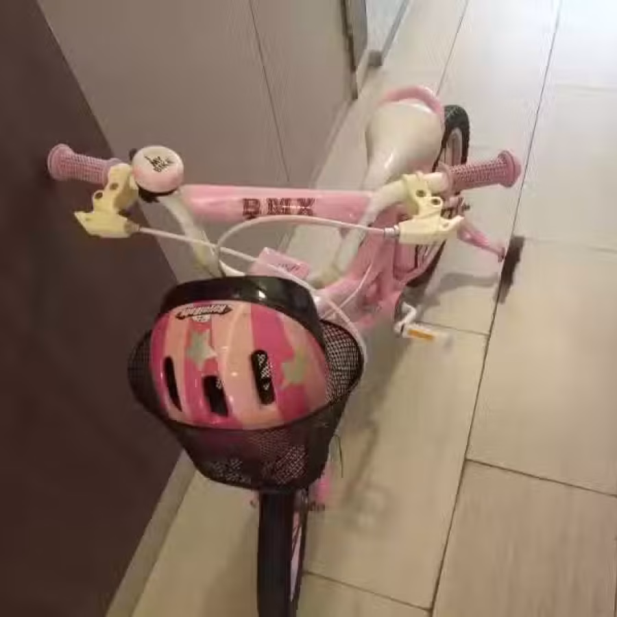 儿童自行车(粉色+送头盔) 图片 2