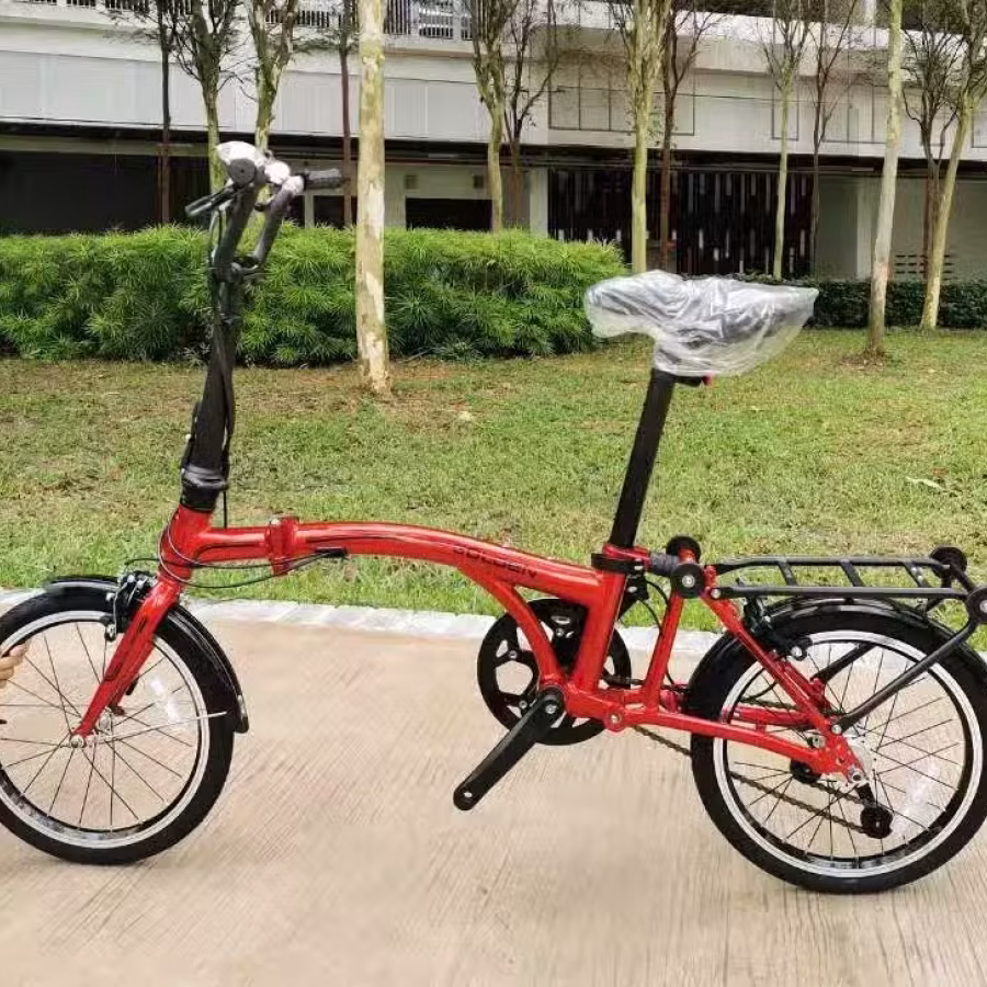 出售全新轻便式折叠自行车16寸铝合金 图片 3